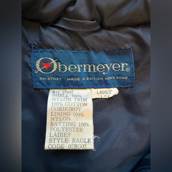 Vintage Obermeyer Carson Down Fill Puffer Winter Ski Snow‎ Vest women’s Large - Picture 5 of 13